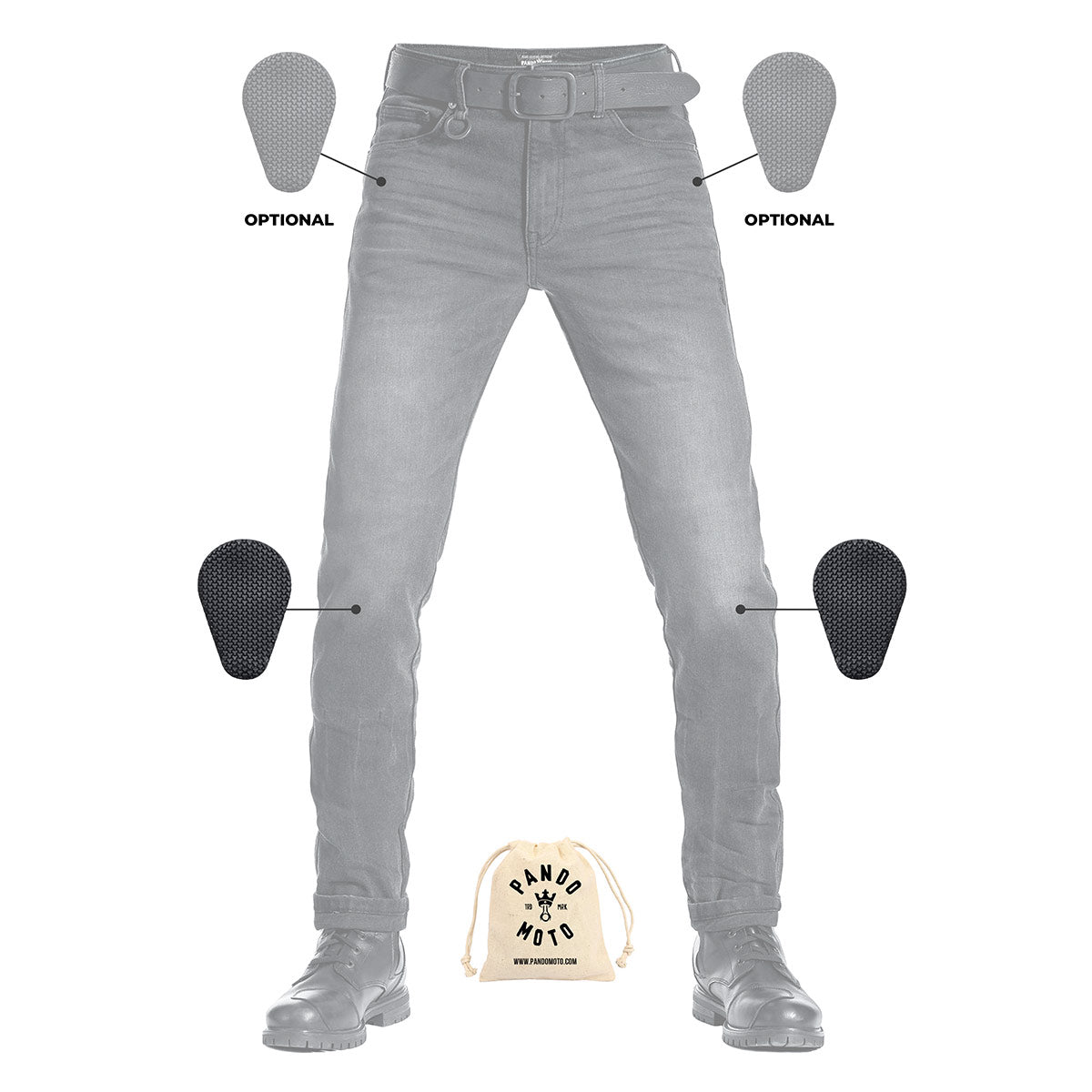 Pando Moto Robby Cor 01 Mens Jeans