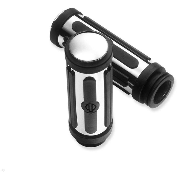 Harley Davidson ® Chrome And Rubber Hand Grips Lind