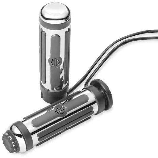 Harley-Davidson Accessories Harley Davidson Chrome and Rubber Small Heated Hand Grips