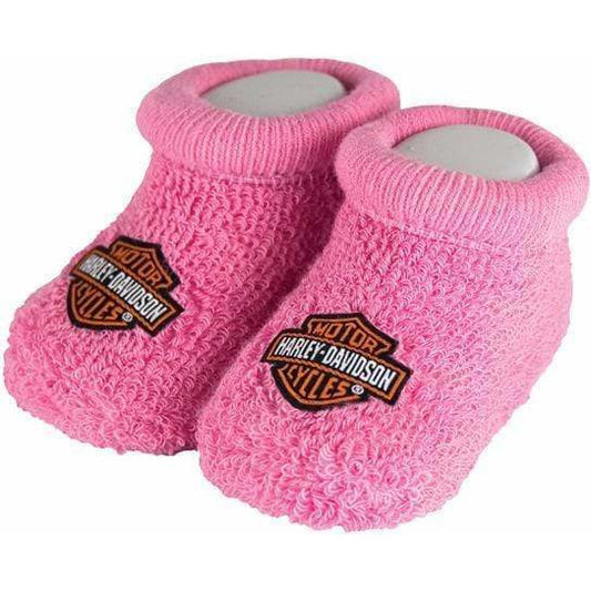 Harley-Davidson Kids Harley-Davidson® Baby Girls' Boxed Stretch Terry Booties