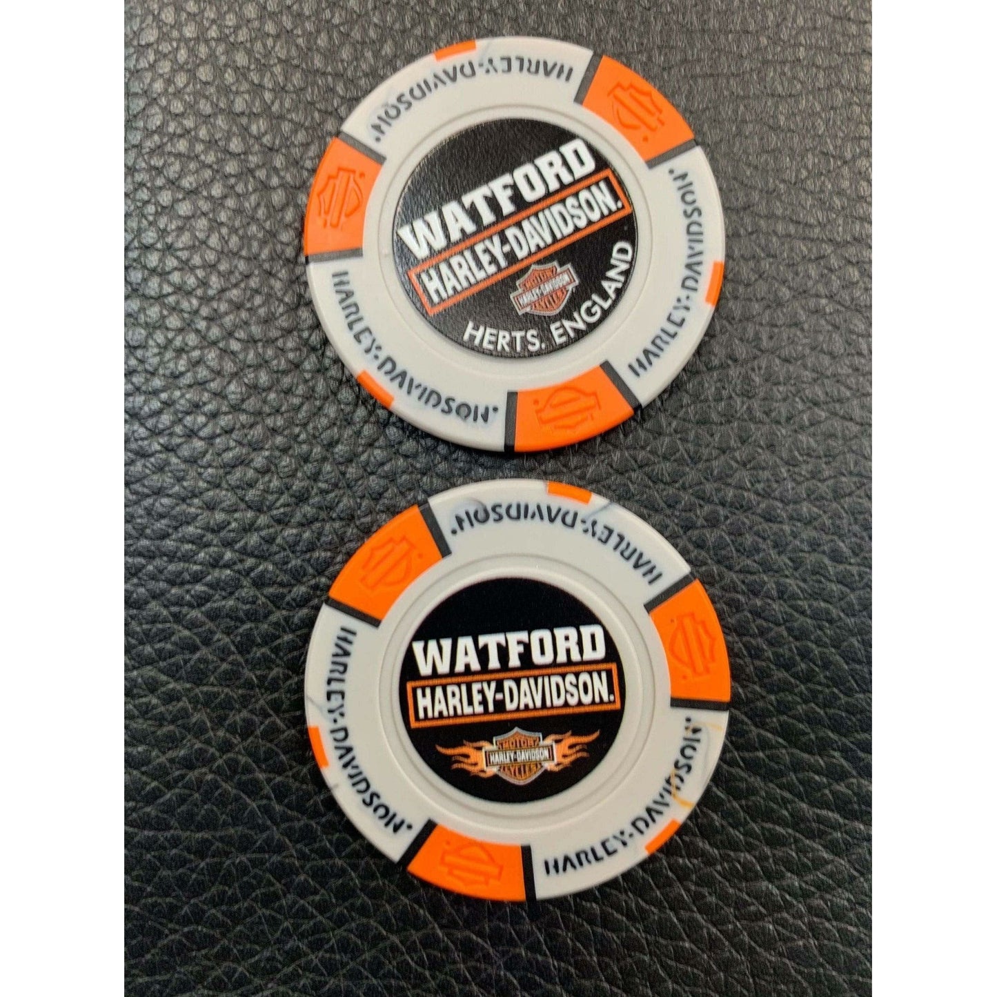 Harley-Davidson Watford Harley-Davison Poker Chip Grey/Orange