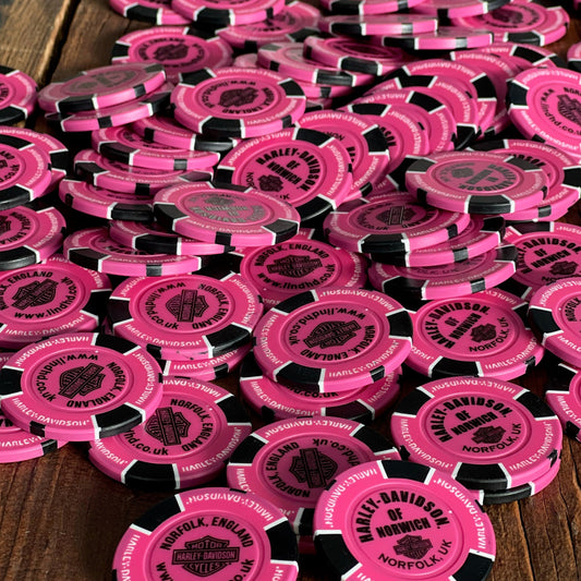 Harley-Davidson® Norwich Poker Chip - Pink