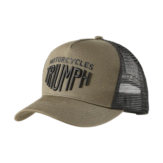 Triumph Ellis Trucker Cap in Khaki & Black