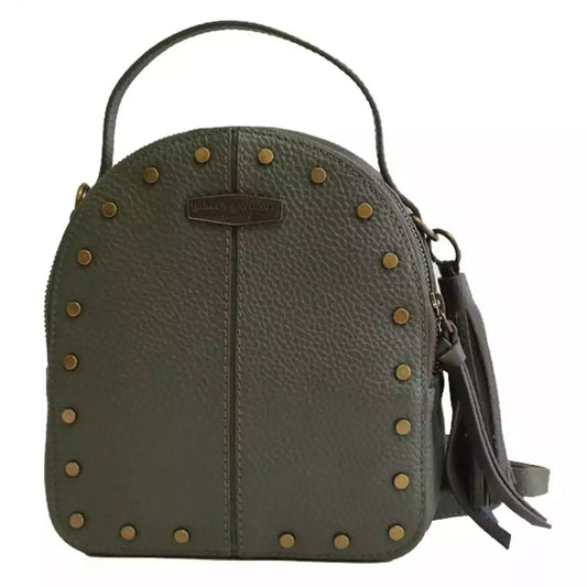 Harley-Davidson® Women's Midnight Rider Leather Convertible Backpack - Olive
