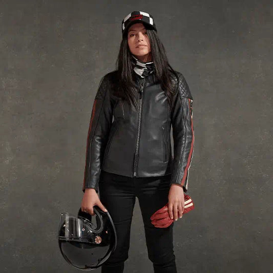 Triumph Pritchard Trucker Cap in Black, Bone & Red