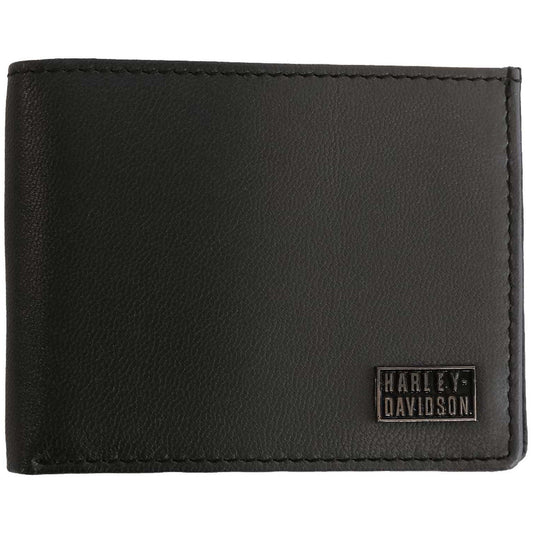 Harley-Davidson® Men's Ombre Classic Bi-Fold Leather Billfold Wallet