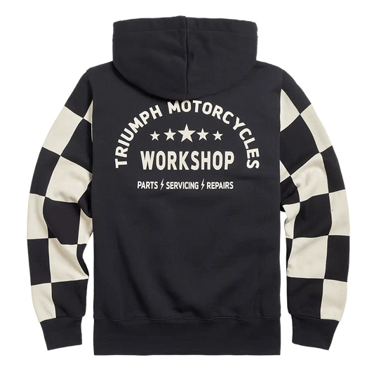 Triumph Haytham Checkerboard Hoodie - Black & White