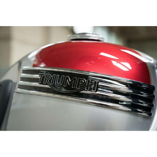 Triumph Accessories Triumph 4 Bar Tank Badge - Chrome