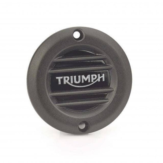Triumph Accessories Triumph Black Clutch Badge - Ribbed