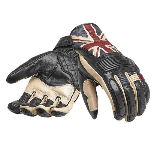 Triumph Flag Leather Motorcycle Gloves