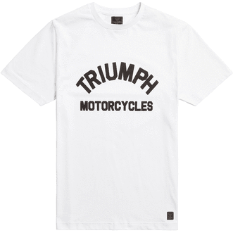 Triumph T-Shirts Triumph Burnham White T-Shirt