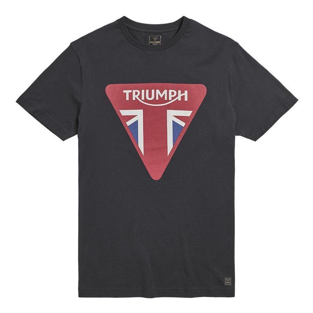Triumph Devon Flag T-Shirt - Jet Black