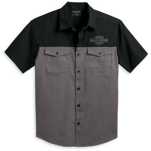 Harley Davidson® Men's Colourblock Grey Shirt