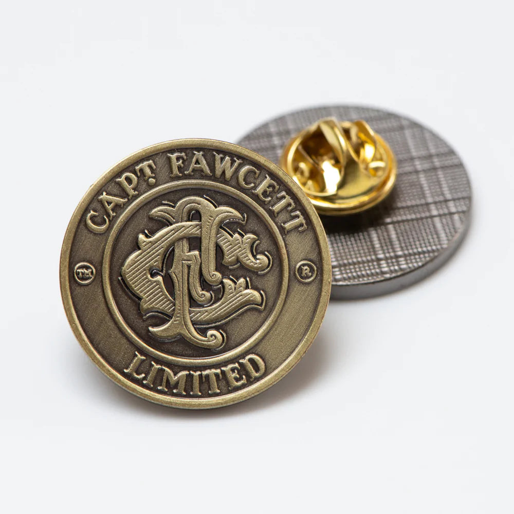 Captain Fawcett's Antique Brass Badge